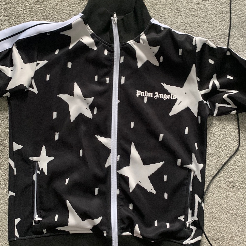 PALM ANGELS Black Night Sky Track Jacket
